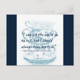 Låt världen dra åt helvete... vykort