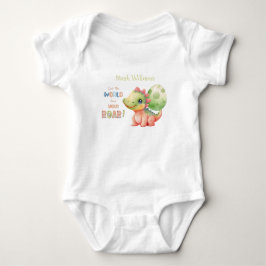 Låt världen höra din RÖST! Söt akvarell Dino T Shirt