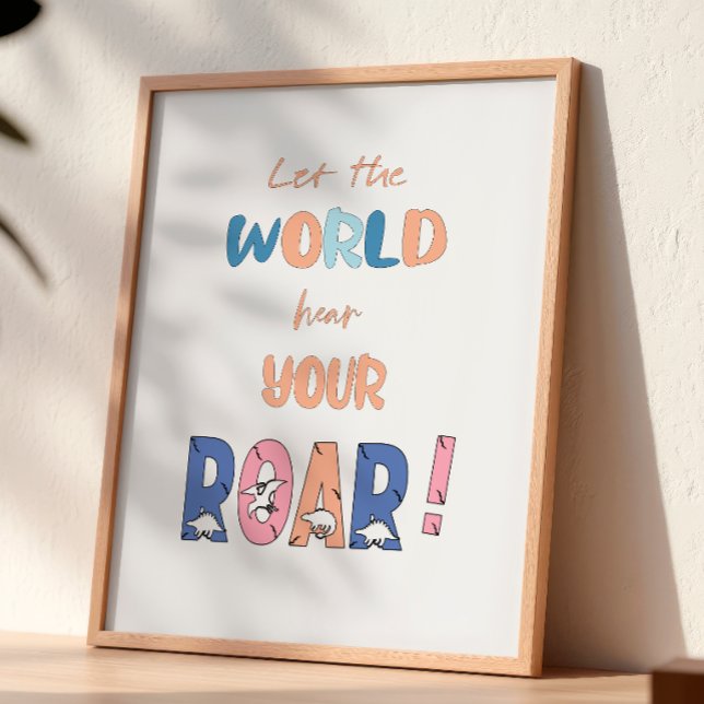 Låt världen höra ditt MORRAL! Barnkammarsaffisch Poster (Skapare uppladdad)