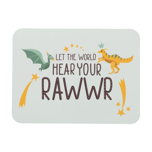 Låt världen höra er bana magnet (Horisontell)