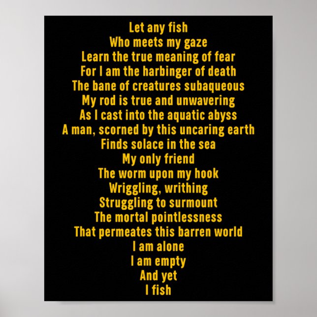 Låt vilken fisk som helst som uppfyller min gungno poster (Framsidan)
