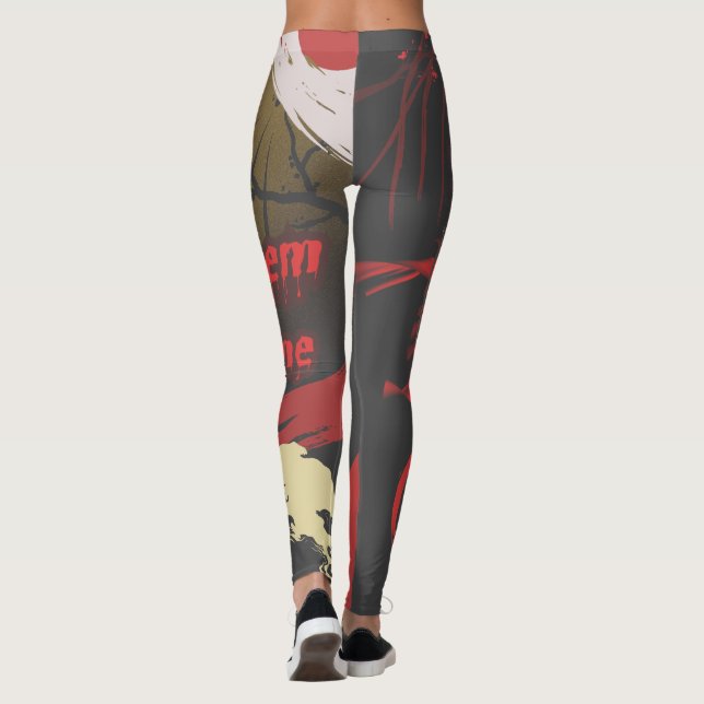 ⛈️ låta dem få Kom, Tvättat ut 🥷 ⛈️ Leggings (Baksida)