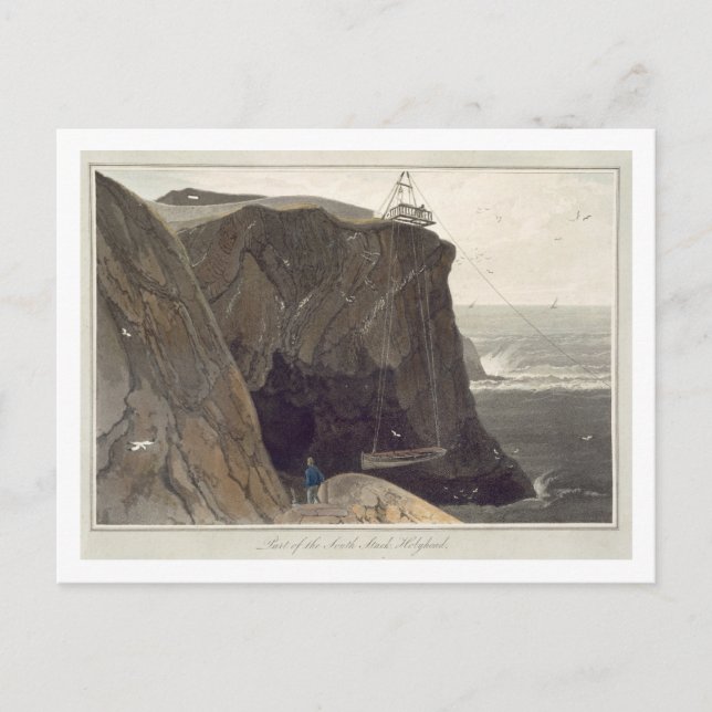 Låta en båt från plattformen i Holyhead. Vykort (Framsida)