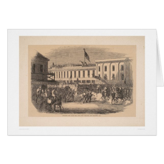 Låta larmet sätta en klocka på över portVigilance Hälsningskort (Framsidan Horizontal)