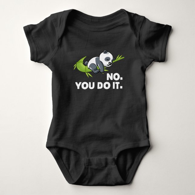 Lata Panda - Nej Du Gör Det T Shirt (Framsida)