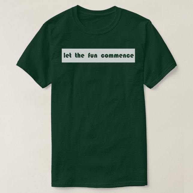 låta roligten starta t shirt (Design framsida)