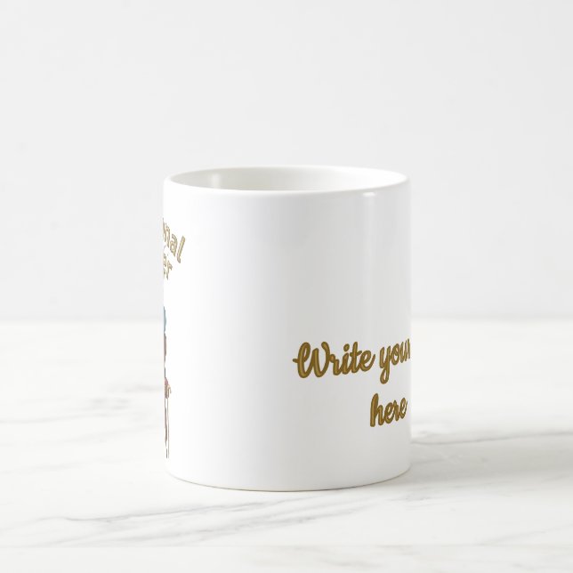 Lata vibbar Rolig apa kung chillaxare Kaffemugg (Center)