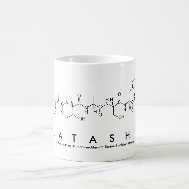 Latasha peptide namn mugg (Center)