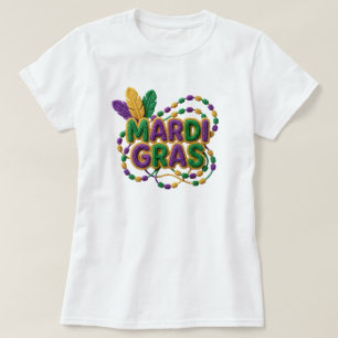 Latch Hook-garn Mardi Gras, Falskt garn Mardi Gras T Shirt