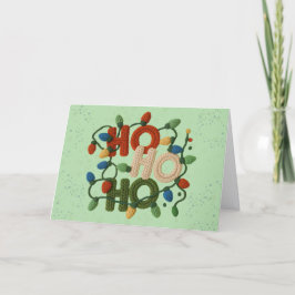 Latch Hook Yarn Crochet (Faux, Not actual Yarn) Helgkort