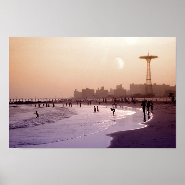 Late Aftermiddag Coney Island Poster (Framsidan)