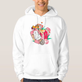 Late dagar, rullskridskor och knubbiga valpar hoodie