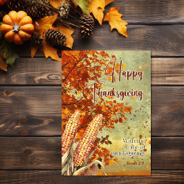Late Fall Himmel Jonah 2:9 Citat Happy thanksgivin Kort