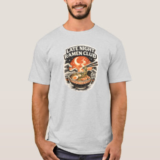 Late Night Ramen Club – Retro Japansk Mat Estetik T Shirt