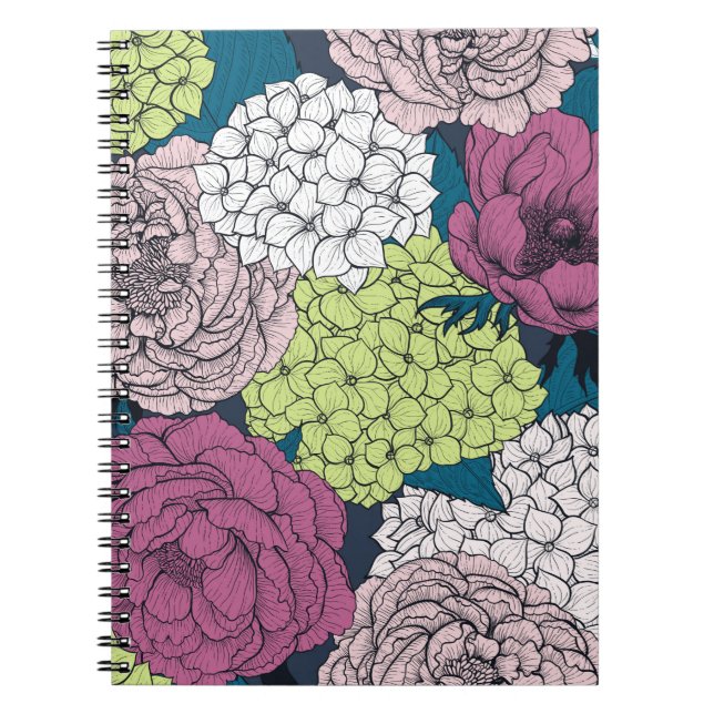 Late vår trädgård anteckningsbok (Framsidan)