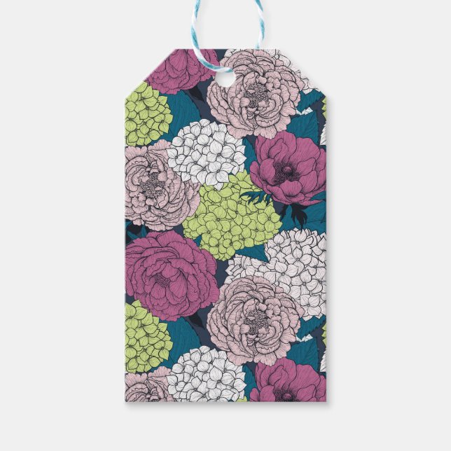 Late vår trädgård presentetikett (Framsidan)