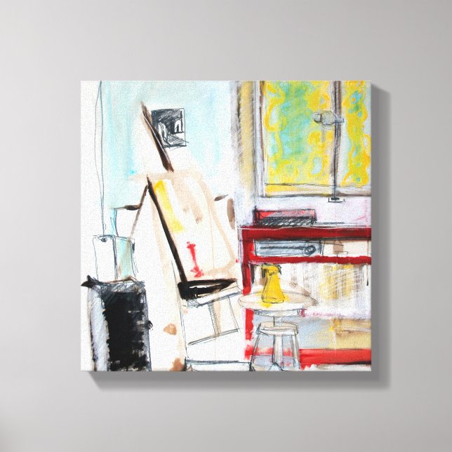 L'Atelier de l'Apprenti Peintre 1982 Canvas (Framsida)