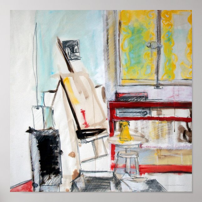 L'Atelier de l'Apprenti Peintre 1982 Poster (Framsidan)