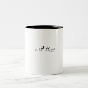 låten eller går är den släpade kaffemuggen Två-Tonad mugg