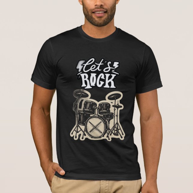 Låten rockar t shirt (Framsida)