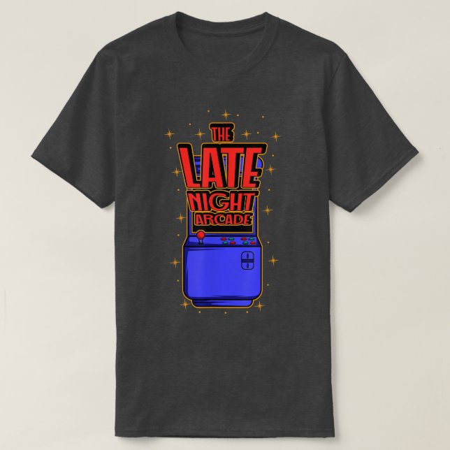 Latenight arcade Gamer T Shirt (Design framsida)
