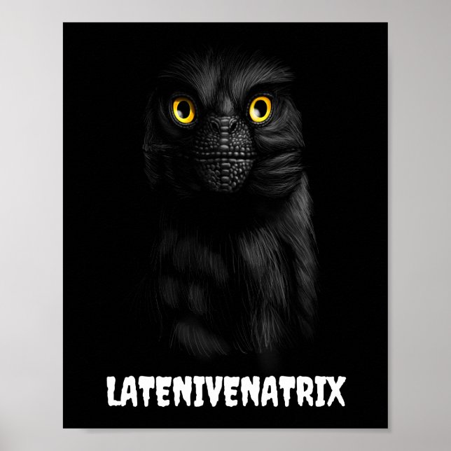 Latenivenatrix Troodon Stenonychosaurus Affisch (Framsidan)