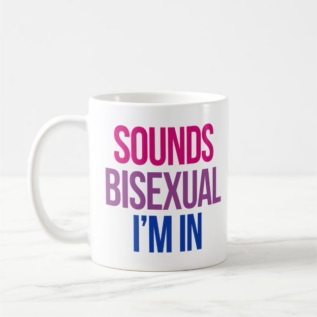 Låter bisexuellt Jag är med Kaffemugg (Vänster)