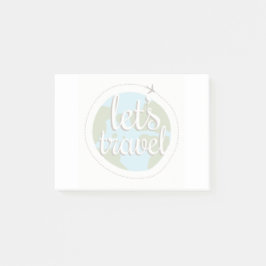 Låter för att gå reser post-it block