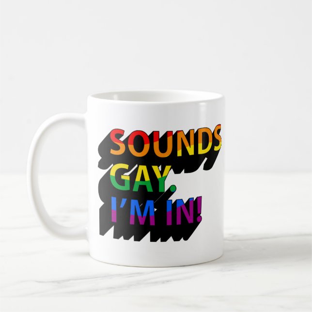 LÄTER GAY JAG ÄR MED KAFFEMUGG (Vänster)