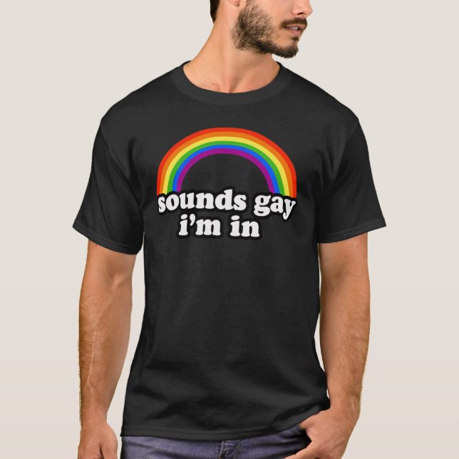 LÄTER GAY JAG ÄR MED T SHIRT (Framsida)