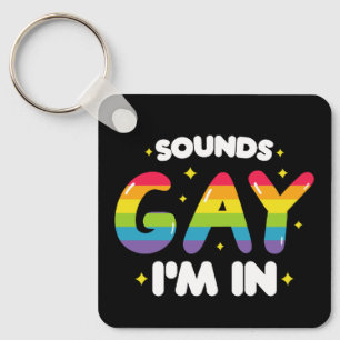 Låter Hbtq roligt Hbtq stolthet Nyckelring