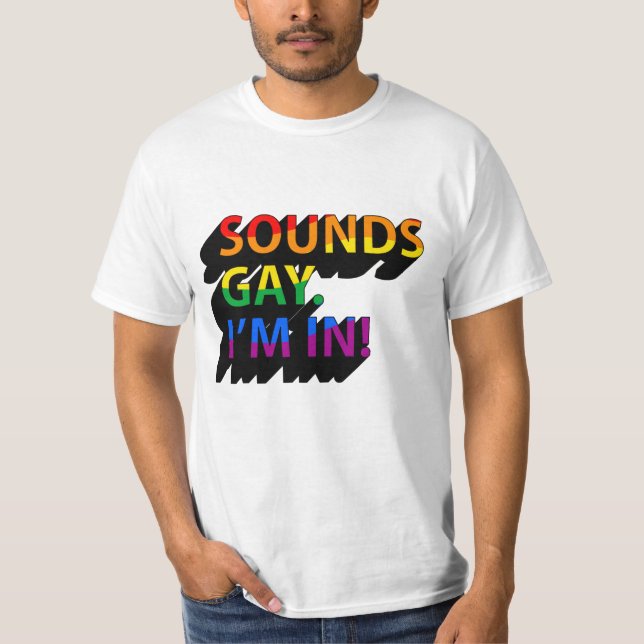 LÄTER HOMOSEXUELLT ÄR MED T SHIRT (Framsida)