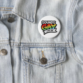 Låter Homosexuellt Jag Är Med I Regnbågsstolthetsr Knapp
