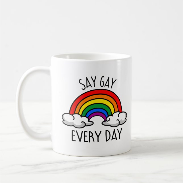 Låter homsexuellt kaffemugg (Vänster)
