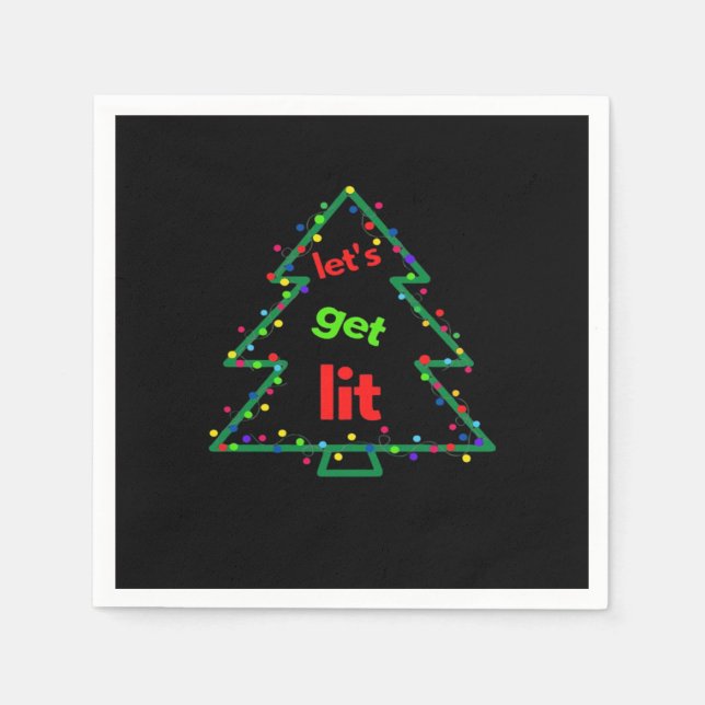 Låter Komma Upplysta Essential Retro Stil Pappersservett (Framsidan)