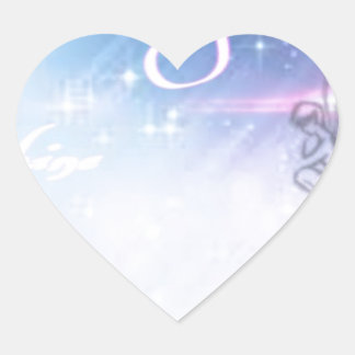 låter ljuset skina hjärtformat klistermärke