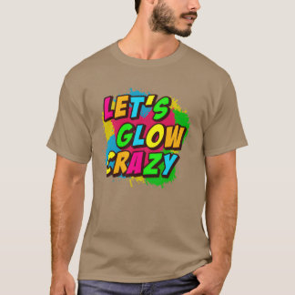 Låter lysa galet retro t shirt