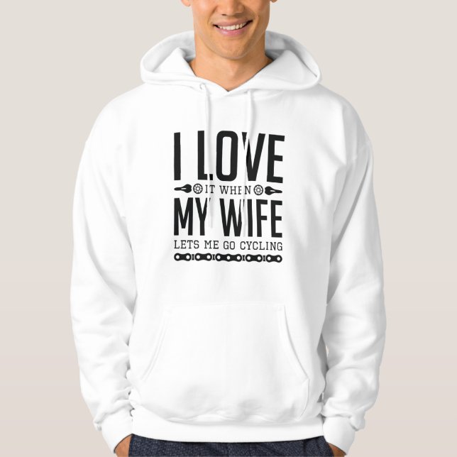 Låter mig cykla hoodie (Framsida)