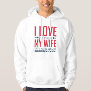 Låter Mig Gå Cyklande Hoodie