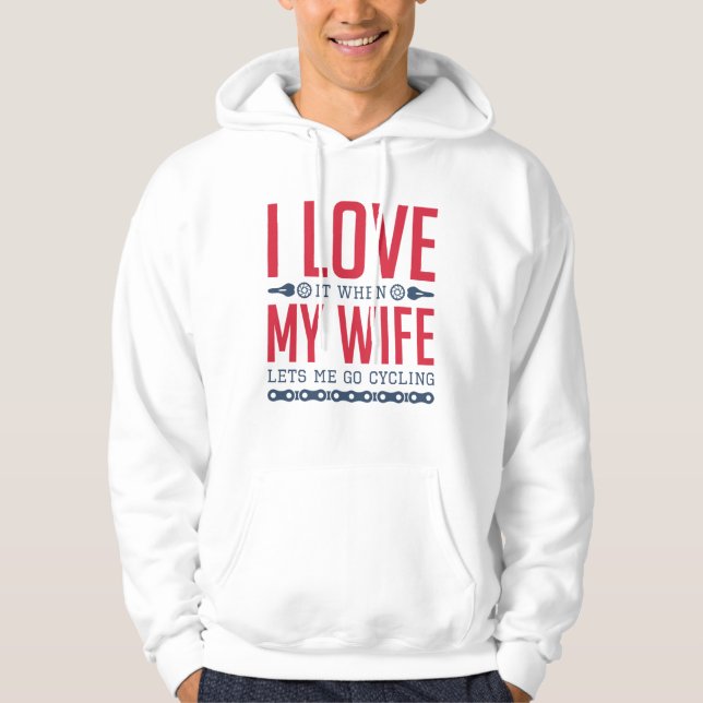 Låter Mig Gå Cyklande Hoodie (Framsida)