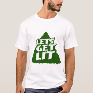 "Låter oss bli fulla" Rolig julgran firande fest T Shirt