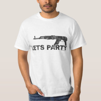 Låter partyAK47 svarten ha på sig looken T-shirt
