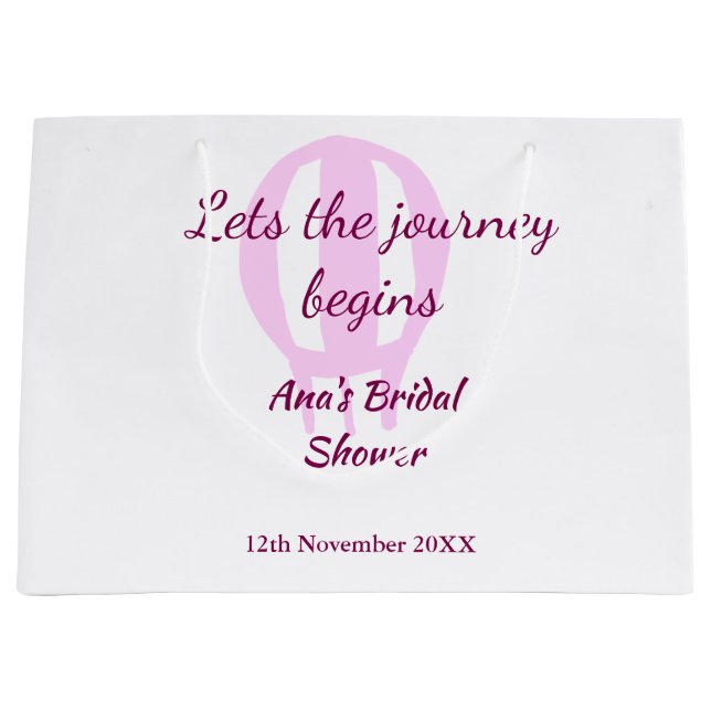 låter resan börja möhippan lägga till namn-stift (Framsidan)