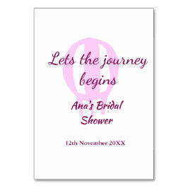 låter resan börja möhippan lägga till namn-stift bordsnummer