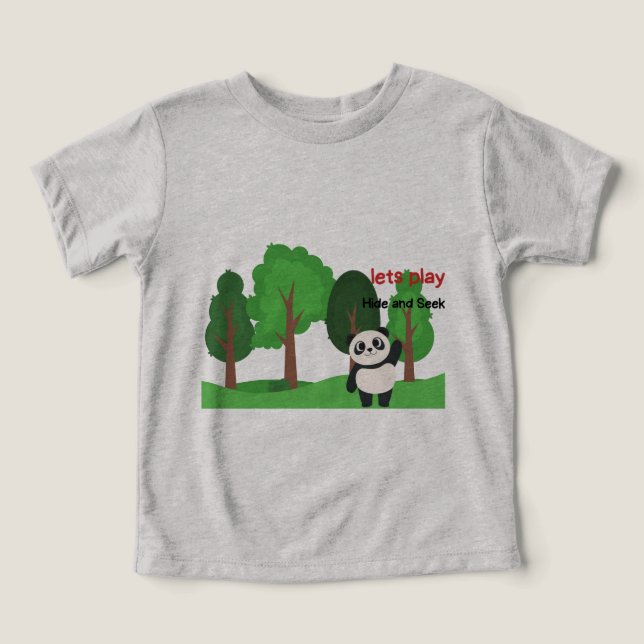 låter spela upp göm och söka t shirt (Design Framsida)