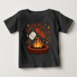 Låter Tända Eldplats – Söt Marshmallow & Hot Dog T Shirt