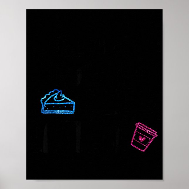 Lates I Thought You Said E And Lattes Funny Fitnes Poster (Framsidan)