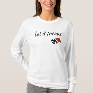 Låtet det Sneaux Louisiana Cajun julskjorta T-shirt