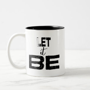 Låtet det var typograficitationstecknet Två-Tonad mugg