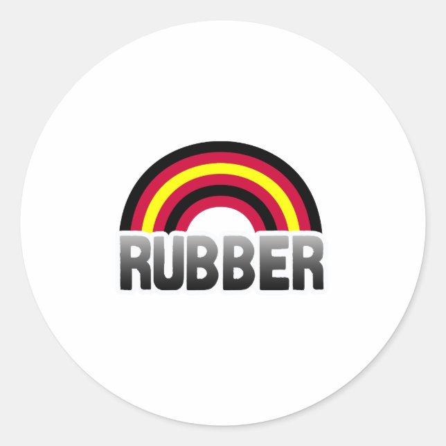 Latex-Pride Runt Klistermärke (Framsida)